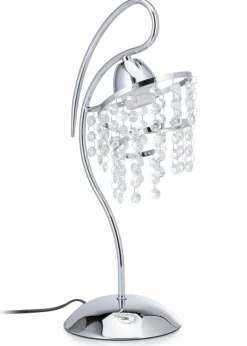 Lampka stołowa z kryształkami Crystal VIII 1xE27