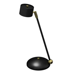 Lampka Biurkowa ARENA Czarny Złoty 1xGX53 40cm * Eko-light