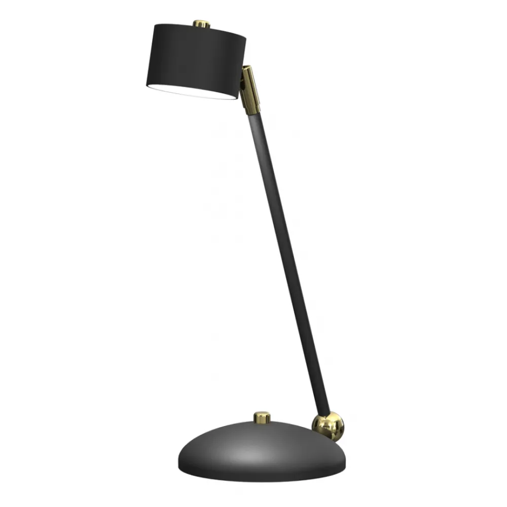 Lampka Biurkowa ARENA Czarny Złoty 1xGX53 40cm * Eko-light
