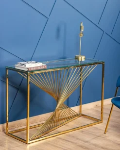 Lampka biurkowa Keli złota 45 cm * Atmosphera Discount