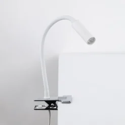 Lampka biurkowa LAGOS biała 1xG9 na klips * TK Lighting Discount