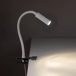 Lampka biurkowa LAGOS biała 1xG9 na klips * TK Lighting Discount