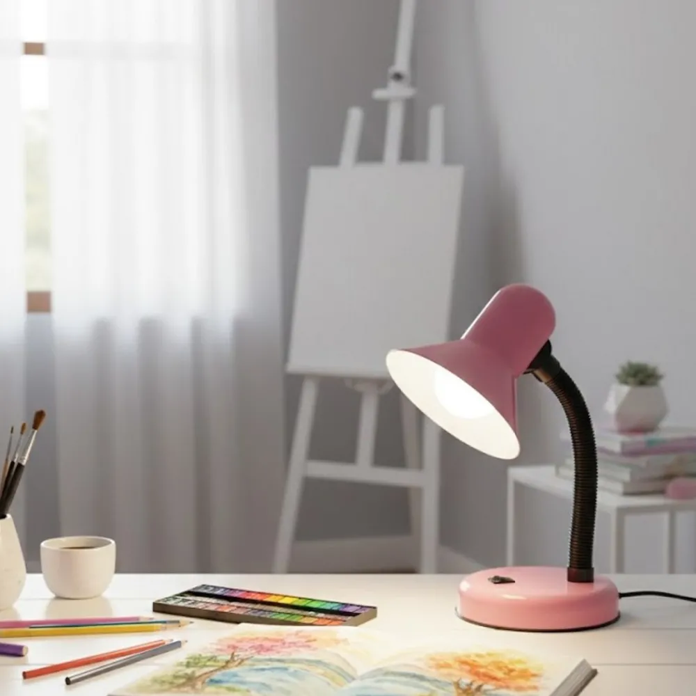 Lampka biurkowa Mentor Róż 1xE27 * Eko-light Best