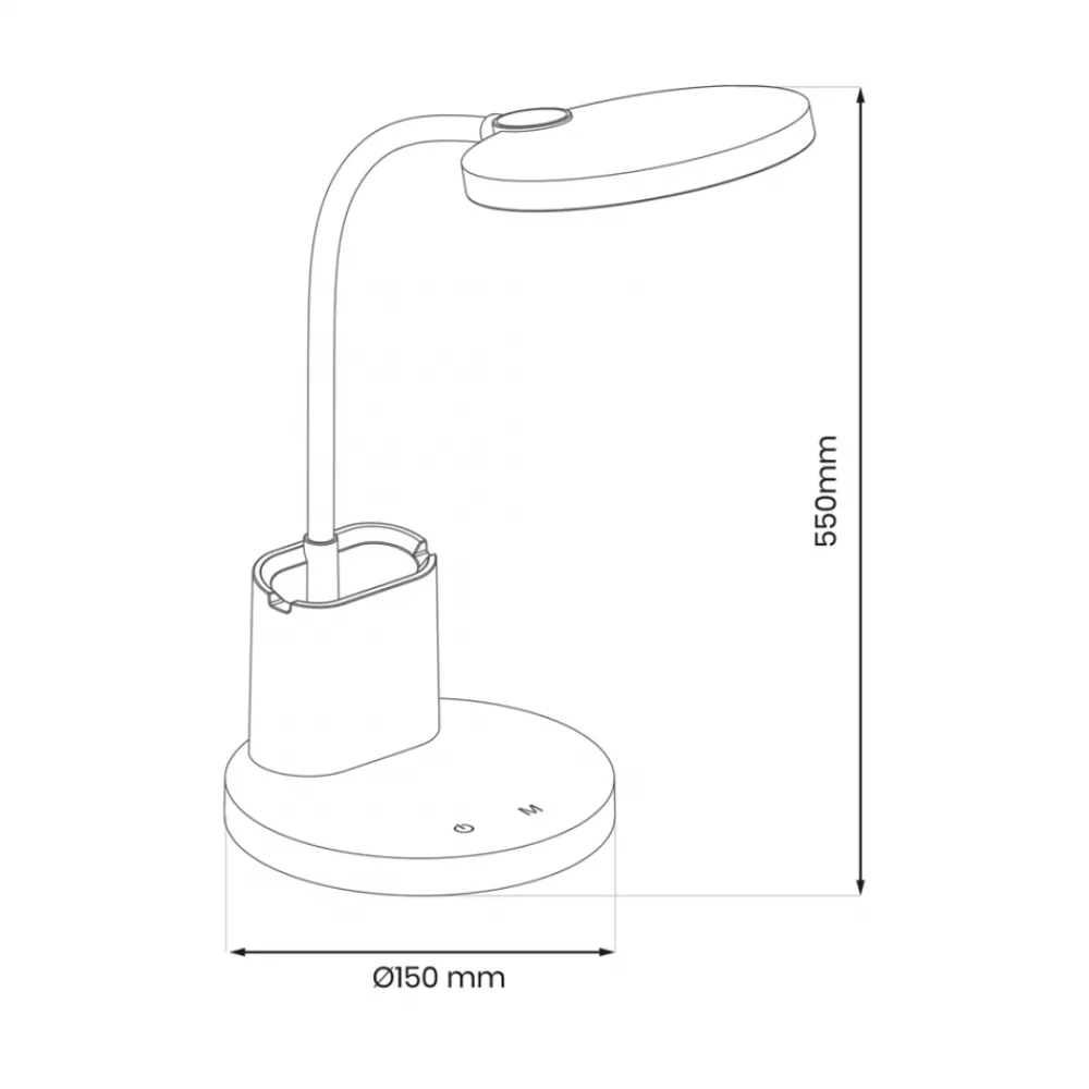 Lampka biurkowa SCUOLA Czarna 5W LED * Eko-light Best