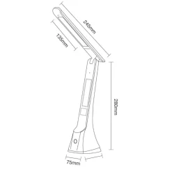 Lampka na biurko CRUZ czarna 1xLED 4W * TK Lighting Best