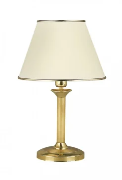 Lampka Nocna CLASSIC Złoty Ecru Abażur 1xE27 56cm * Jupiter Clearance