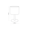 Lampka Nocna DEVA Brązowy Beżowy Abażur 33cm * TK Lighting Clearance