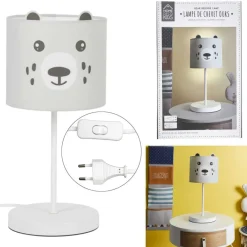 Lampka nocna dziecięca Miś 36 cm * HowHomely Best