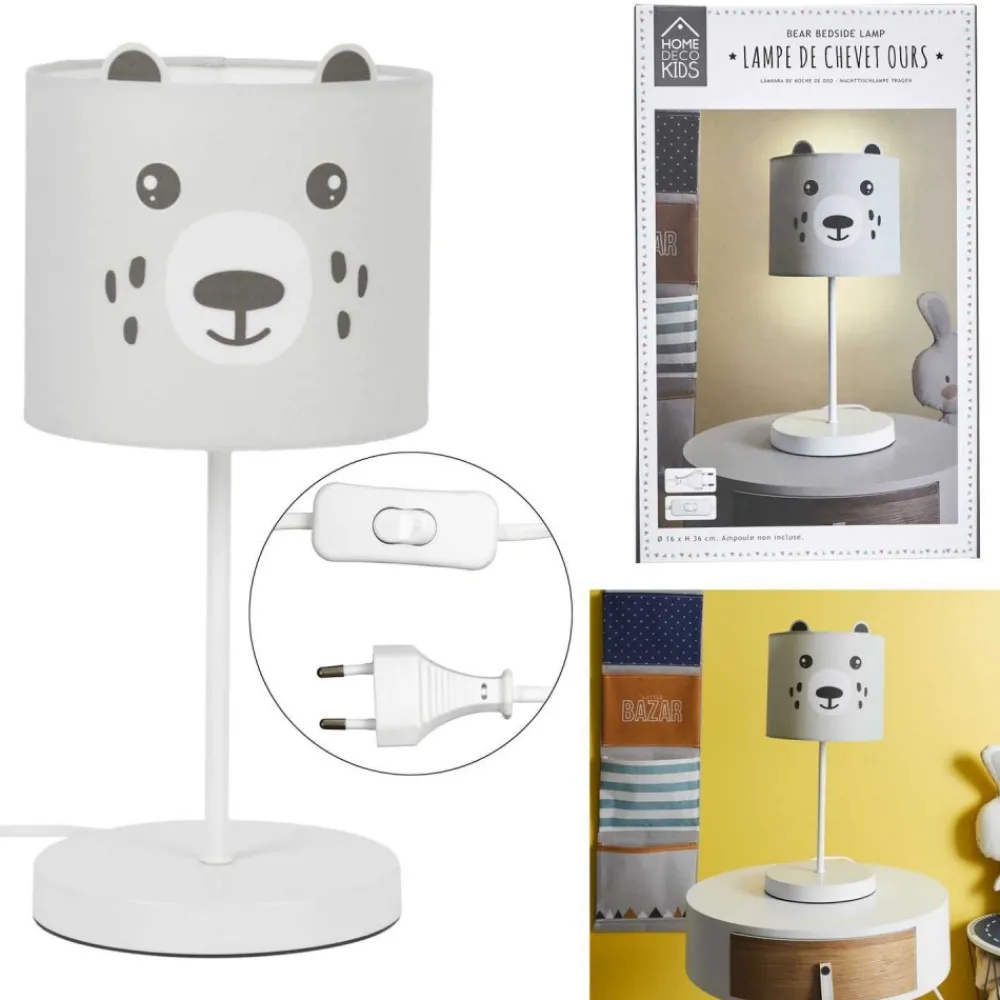 Lampka nocna dziecięca Miś 36 cm * HowHomely Best