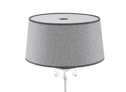 Lampka Nocna EGIDA Srebrny Szary Abażur 1xE27 65 cm * Jupiter Clearance
