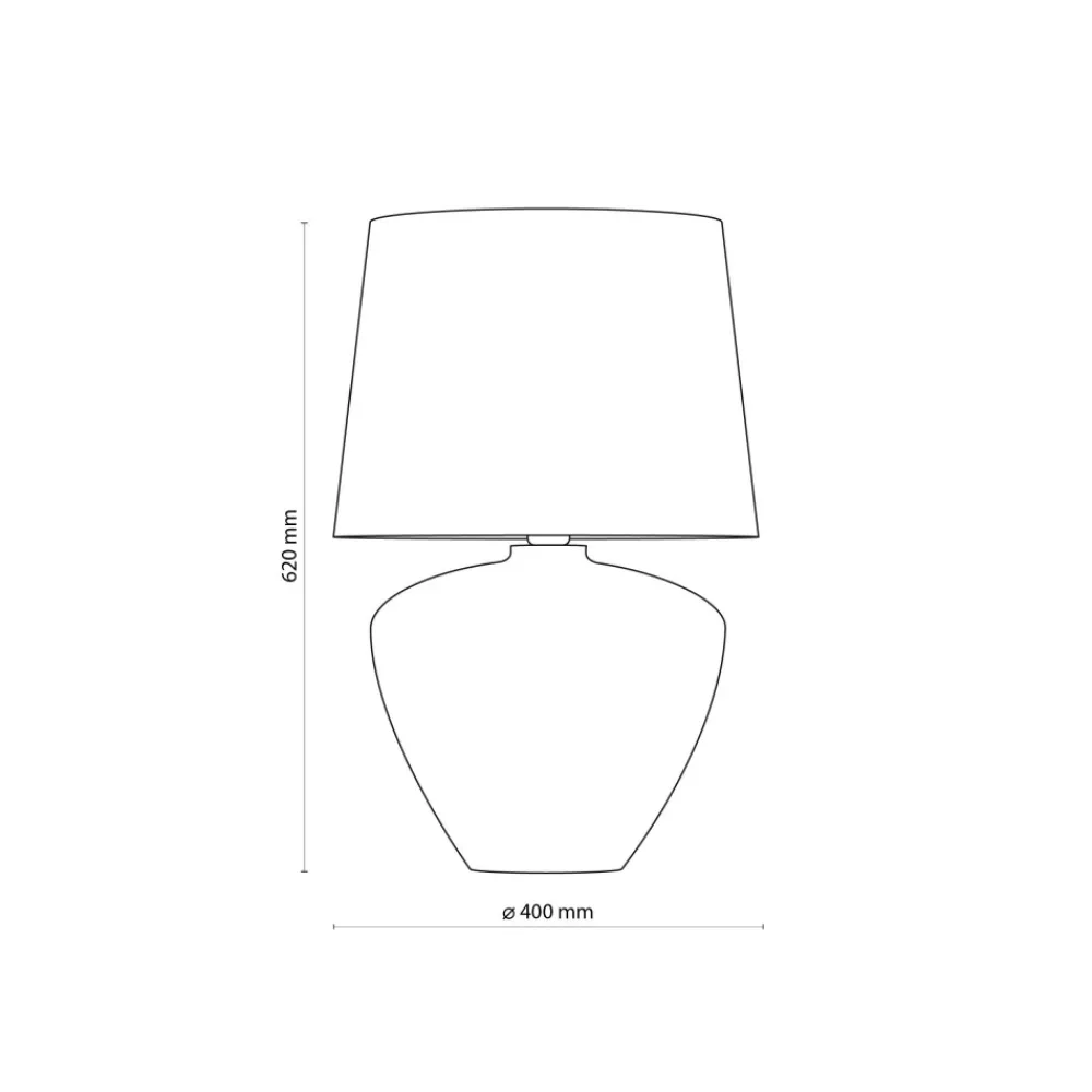 Lampka Nocna FIORD Biały Abażur62cm * TK Lighting Online