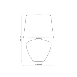 Lampka Nocna FIORD Czarny Abażur 62cm * TK Lighting Sale