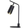 Lampka Nocna FLOWER Czarny Złoty 1xGU10 38cm * Eko-light Best