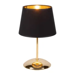 Lampka Nocna GLORY Złoty Czarny Abażur 33cm * TK Lighting Discount