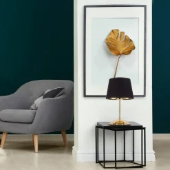 Lampka Nocna GLORY Złoty Czarny Abażur 33cm * TK Lighting Discount