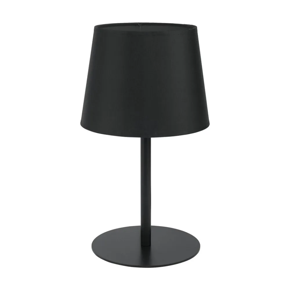 Lampka Nocna MAJA Czarny Abażur 36cm * TK Lighting Clearance
