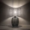 Lampka Nocna MELODY Grafitowy Abażur 48cm * TK Lighting Best