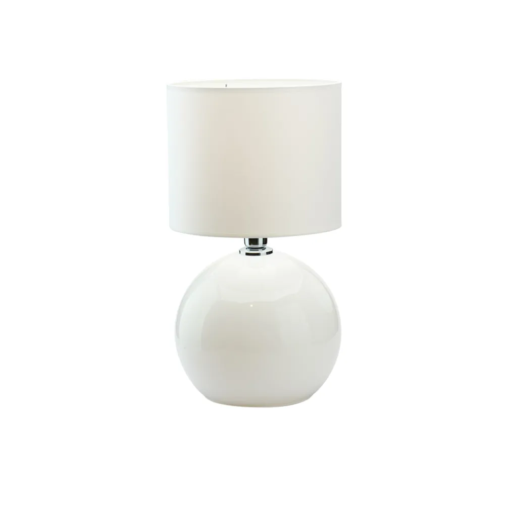 Lampka Nocna PALLA Biały Abażur 36cm * TK Lighting Discount