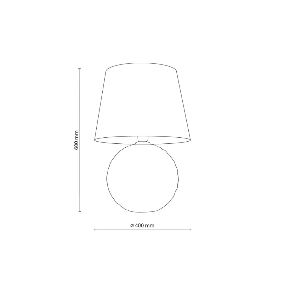 Lampka Nocna SANTANA Ecru Abażur 60cm * TK Lighting