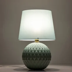 Lampka Nocna SANTANA Miętowa Abażur 60cm * TK Lighting Best
