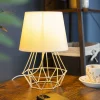 Lampka nocna stołowa Diament biała * Bodek Sale