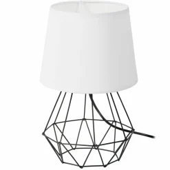 Lampka nocna stołowa Diament czerń biel * Bodek