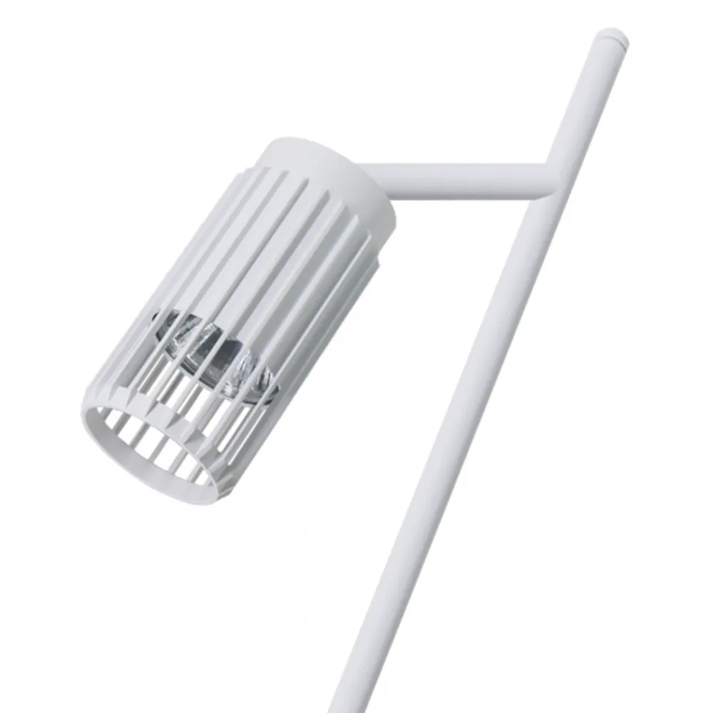 Lampka Nocna VERTICAL Regulowana Biały Metalowy Klosz 1xGU10 42cm * Eko-light Online