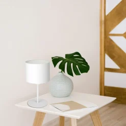 Lampka Stołowa ARDEN Biały Abażur 1xE27 34cm * Luminex Discount