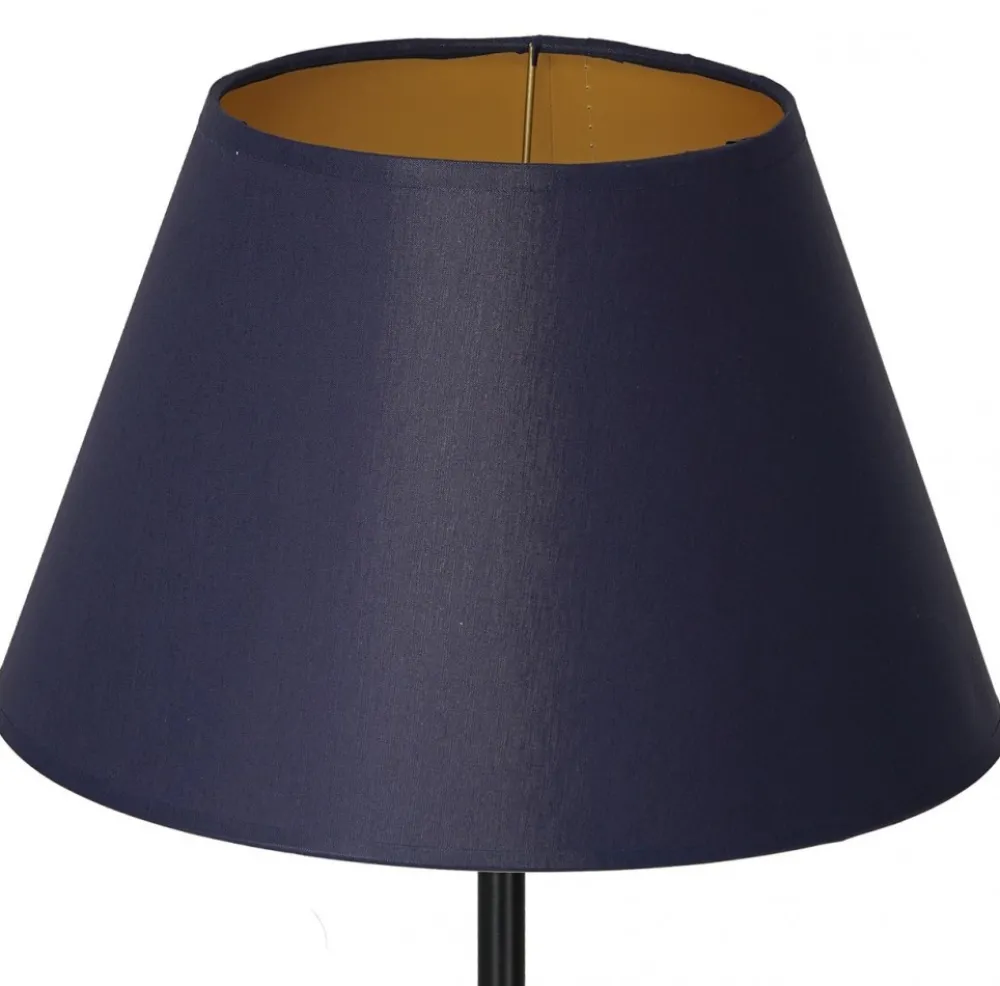 Lampka Stołowa ARDEN Niebieski Złoty Abażur Stożek 1xE27 56cm * Luminex Best