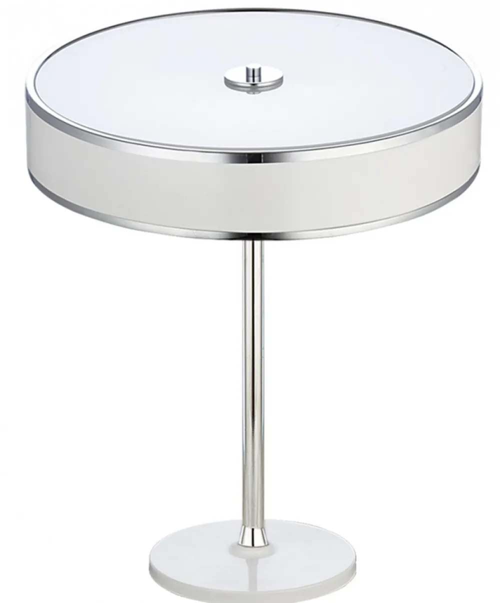 Lampka Stołowa JAZZ Srebrny Biały 2xE14 47 cm * Jupiter Online