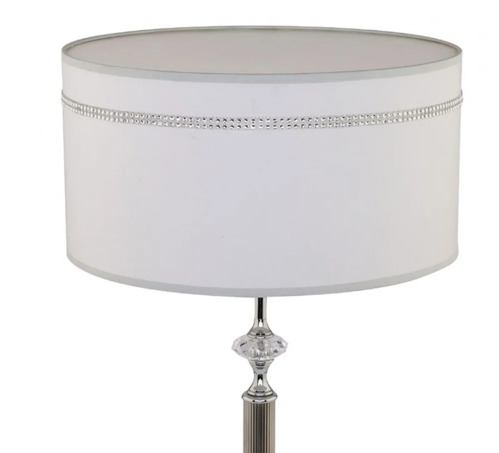 Lampka Stołowa JULIA II Srebrny Abażur 1xE27 57 cm * Jupiter Discount