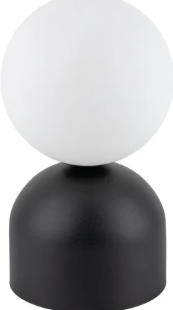 Lampka Stołowa MIKI Czarny Szklany Klosz 1xG9 21cm * TK Lighting Outlet