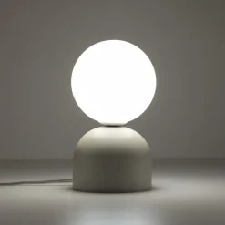 Lampka Stołowa MIKI Szary Szklany Klosz 1xG9 21cm * TK Lighting Clearance