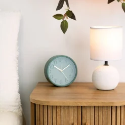Lampka stołowa Timeo Biała żłobienia * Atmosphera Outlet