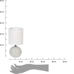 Lampka stołowa Timeo szara Matowa 25 cm * Atmosphera Clearance