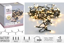 Lampki choinkowe biały ciepły 120 led