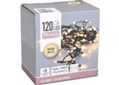 Lampki choinkowe biały ciepły 120 led