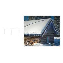 Lampki Sople 40 led zimny biały + timer
