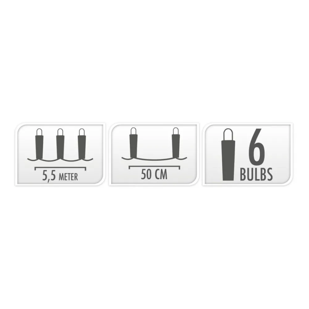 Lampki żarówki Party light Led 5,5m * Progarden Hot