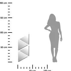 Lustra samoprzylepne Triangle 4 sztuki