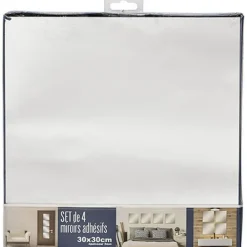 Lustra samoprzylepne 30 cm Levi Square 4 szt * TENDANCE Hot