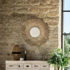 Lustro ścienne Ael trawa morska 80 cm
