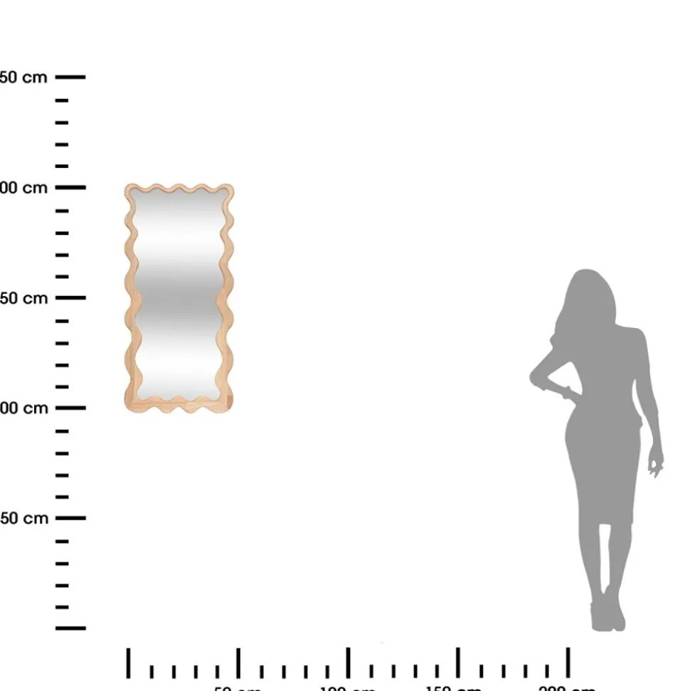 Lustro ścienne Brooke 48 x 100 cm