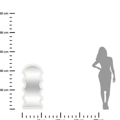 Lustro ścienne Emily 114 x 54 cm białe