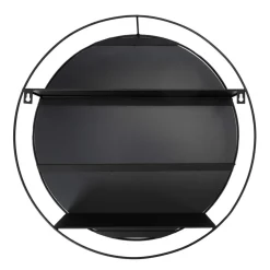 Lustro ścienne z półkami LOFT ROUND