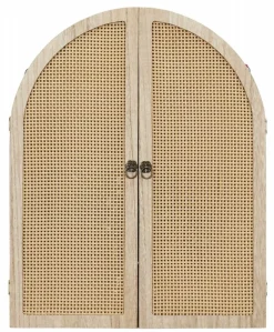 Lustro LUMERA z rattanowymi żaluzjami