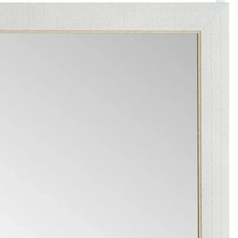 Lustro zawieszane na drzwi lub ścianę białe zdobione 126 cm