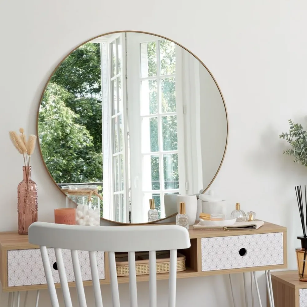 Lustro ścienne Alice 76 cm złote * Atmosphera Outlet