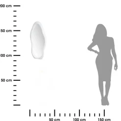 Lustro ścienne o nieregularnym kształcie 75 cm * HowHomely