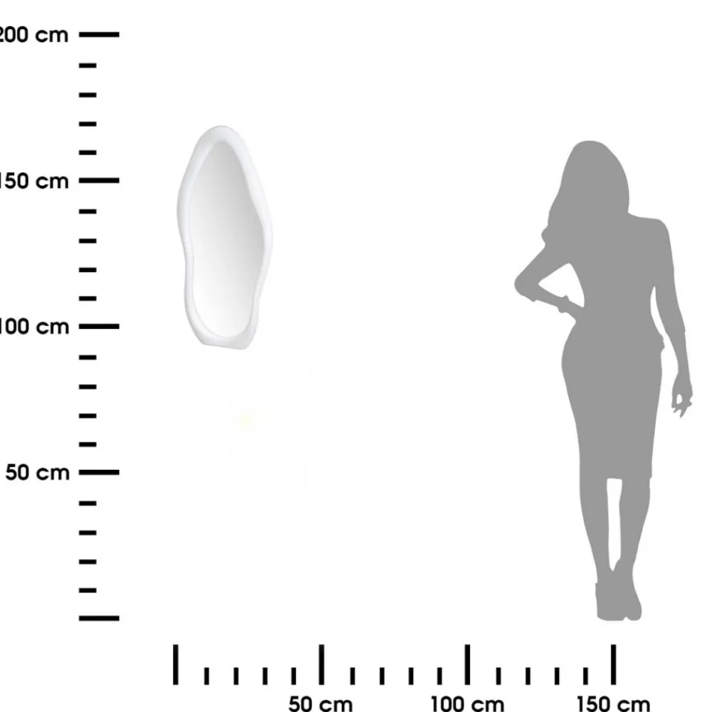 Lustro ścienne o nieregularnym kształcie 75 cm * HowHomely